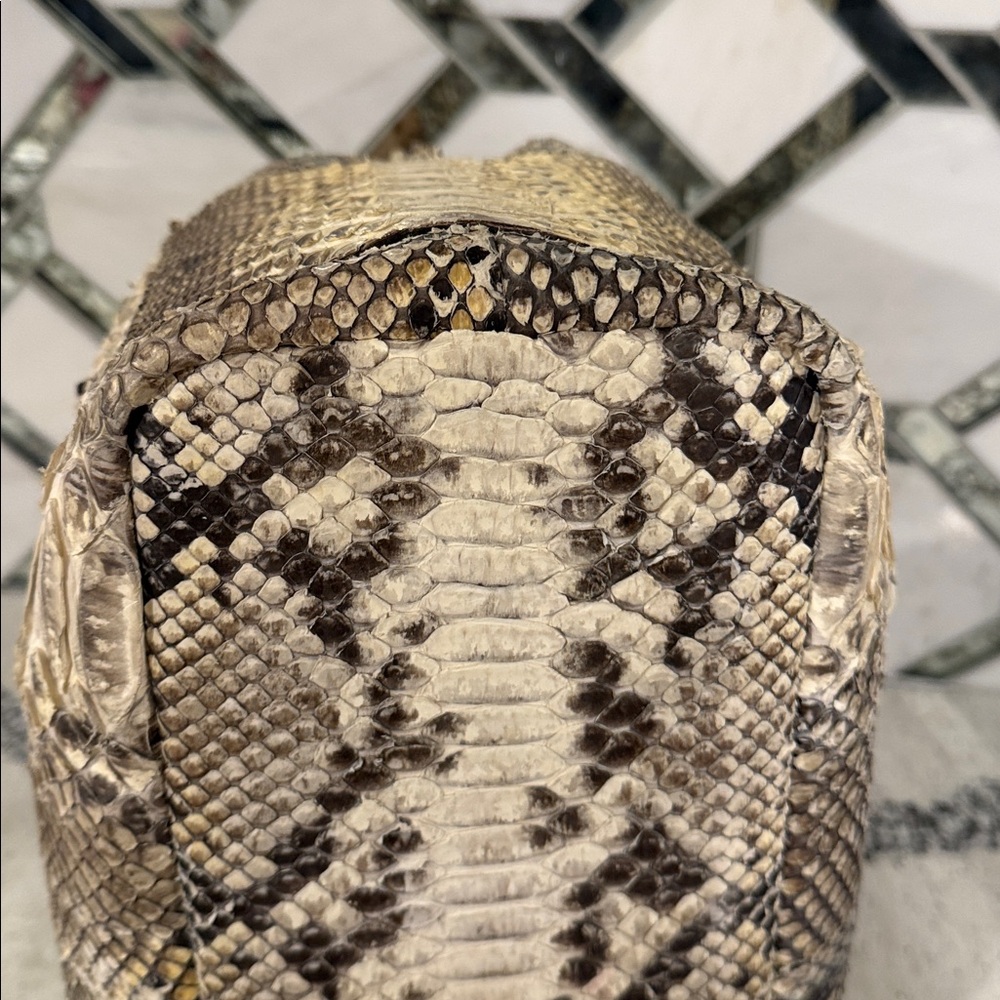 Python Leather VintageHandbag Made In Italy - Picture 5 of 7
